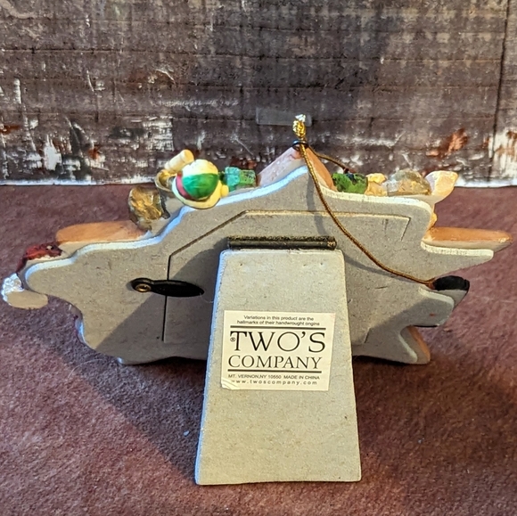 Vintage Two's Company Picture Frame/Ornament Santa Star - Picture 4 of 9